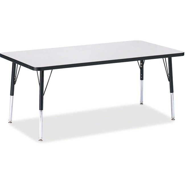 Jonti-Craft, Inc. Table Rectangle 30X60 Gy/Bk JNT6408JCE180