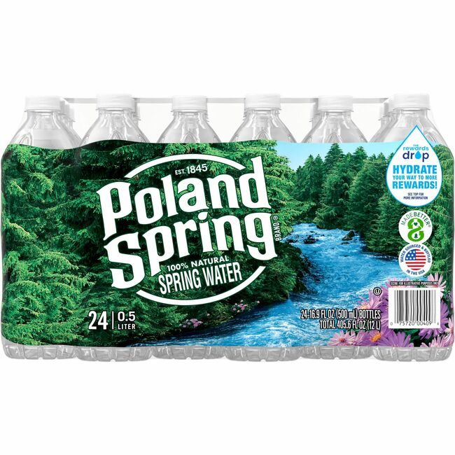 Primo Brands Poland Spring Water Polandspring 0.5L Dep NLE075720004096