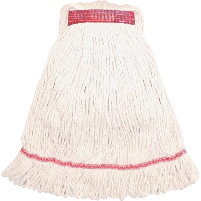 Genuine Joe Mop Large Blend Nrwband White GJOLWH1B