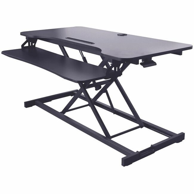 Rocelco Desk Riser Adjust 43" Black RCLRVADRB43