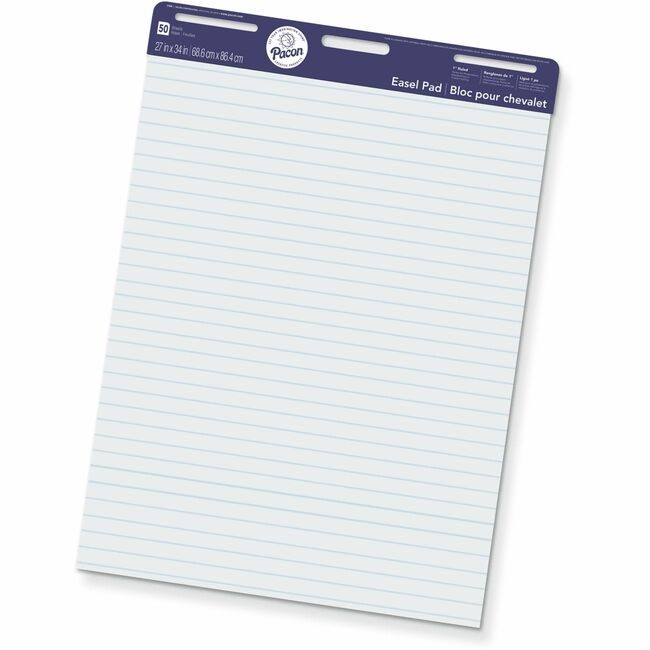 Pacon Corporation Pad Easel 1"RULD 27X34 50SH PAC3386