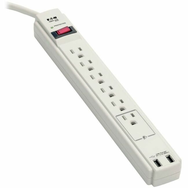 Tripp Lite by Eaton Protector Surge 6OUTLT 2USB TRPTLP606USB