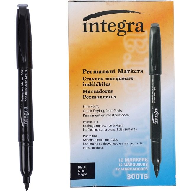 Integra Marker Permanent Fine Black ITA30016