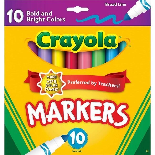Crayola LLC Mkr Bl Brght/Bold Reg 10 Count CYO587725