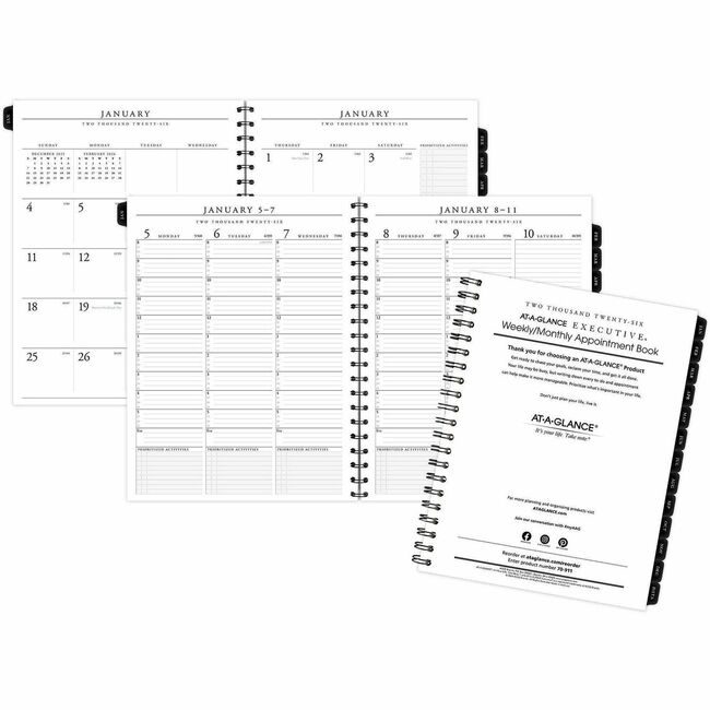 ACCO Brands AT-A-GLANCE Refill Appt Wkly/Mnth 9X11 AAG70-911-10