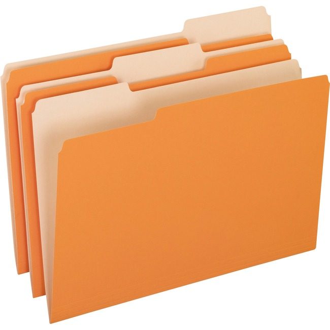Pendaflex Folder Legal 1/3 Single 11PT Ora PFX15313ORA
