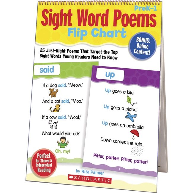 Scholastic Chart Flip Sight Words SHS0545115949