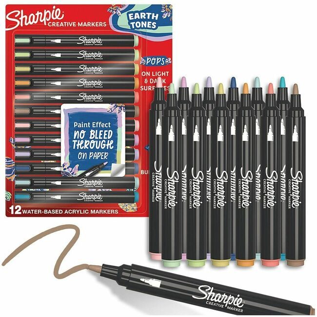 Sharpie / Expo / Prismacolor / Sanford Newell Brands / Sanford Sharpie / Expo / Prismacolor / Marker Shrp Bullcreate 12 Count SAN2209910