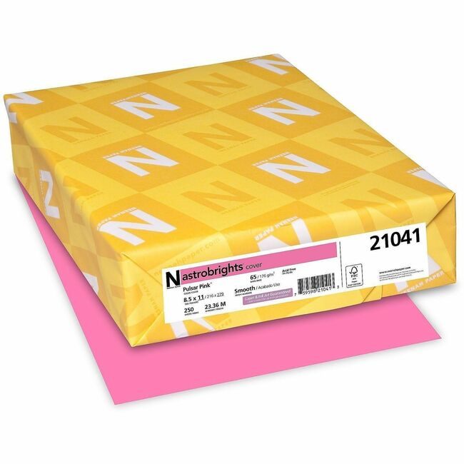 Neenah Paper, Inc. Astrobrights Astrobrt 65# Pulsr Pk WAU21041