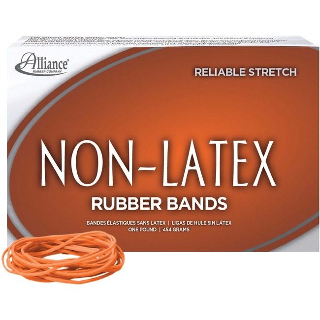 Alliance Rubber Company Rubberbands #19 1LB Orange ALL37196