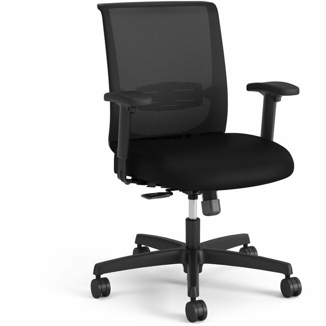 The HON Company Chair Tsk Adjarm Aluminum Black HONCMZ1ACU10