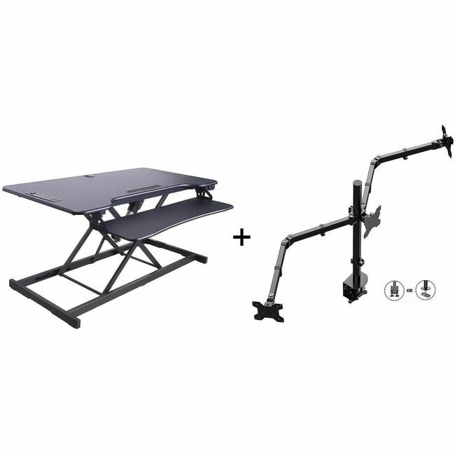 Rocelco Rsr Dsk Elcr 3BNDL 46"W Black RCLREDRB46DM3