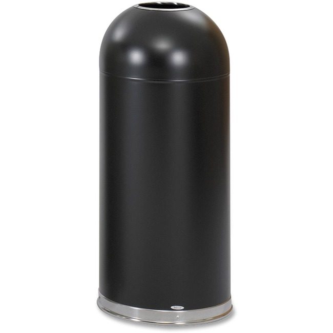 Safco Products Receptacle Dome Opentop Black SAF9639BL