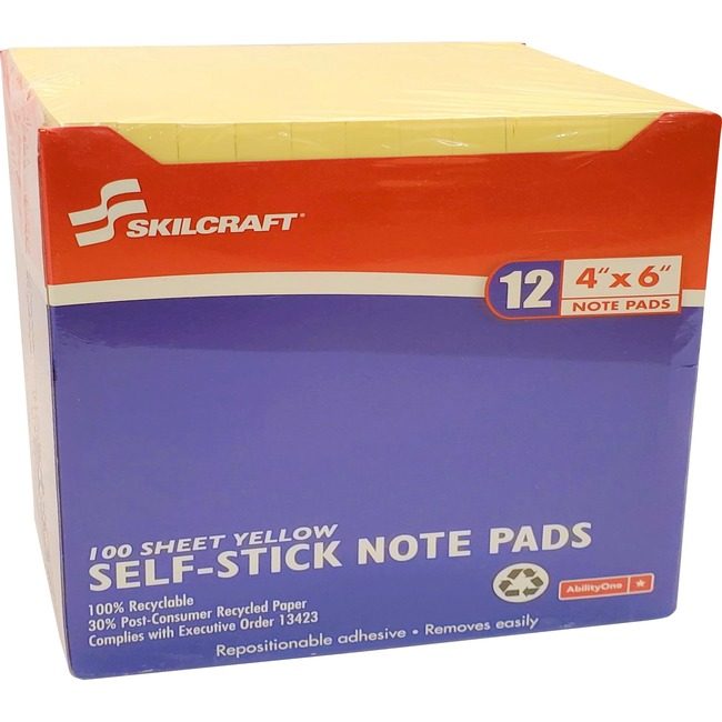 Varies / verify SKU SKU-LEVEL VERIFICATION REQUIRED Notepad Slfstk Unrld 4X6 Yw NSN2858355