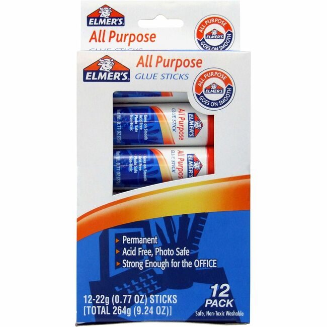 Newell Brands Elmer's / X-Acto Glue Stick .77OZ We 12 Pack EPIE517