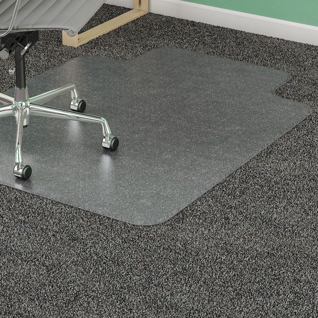 Lorell Chair Mat 48X60 Wide Lip LLR25755