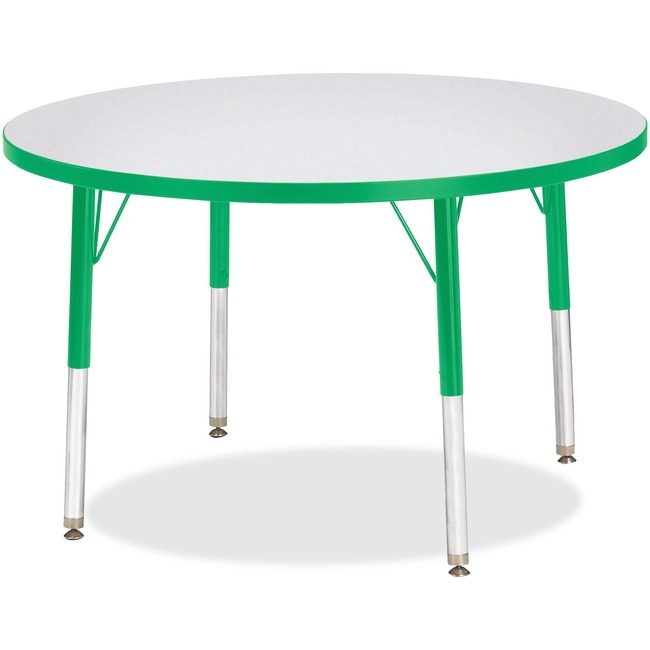 Jonti-Craft, Inc. Table Activity 36"RND Gy/Gn JNT6488JCE119