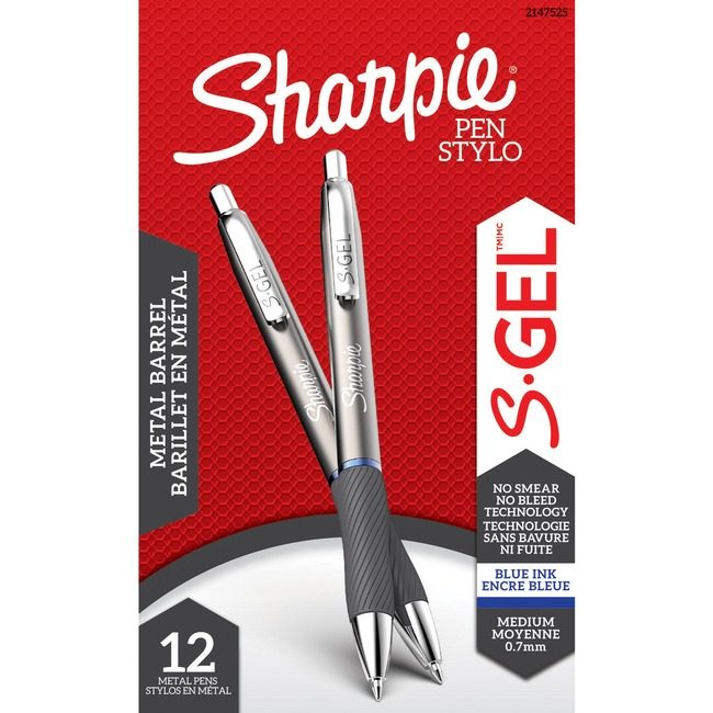 Sharpie / Expo / Prismacolor / Sanford Newell Brands / Sanford Sharpie / Expo / Prismacolor / Pen S-Gel Gnmtl .7MM Dz Blu SAN2147525