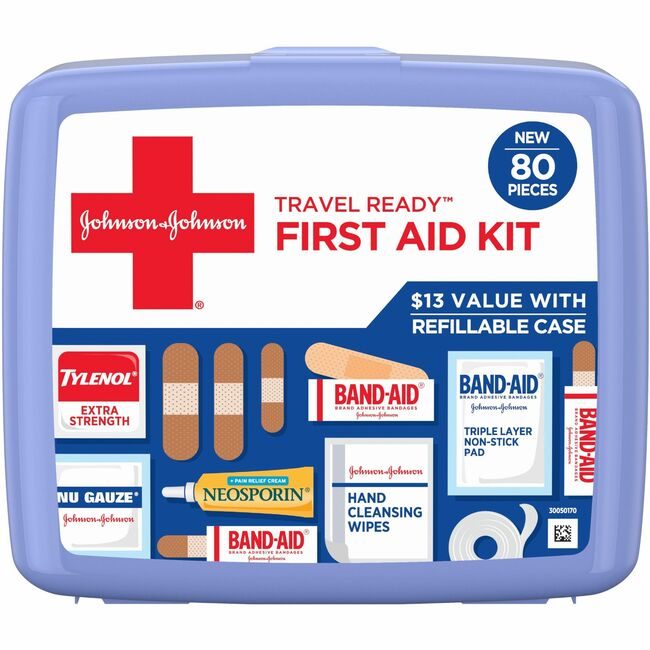 Kenvue / Johnson & consumer brands Aveeno / Neosporin / product-specific Kit Travel First Aid 80 CT JOJ202068