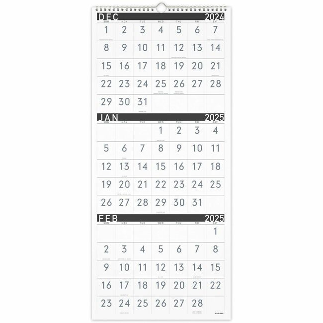 ACCO Brands AT-A-GLANCE Calendar Wall 3MNTH Contemp AAGPM11X28