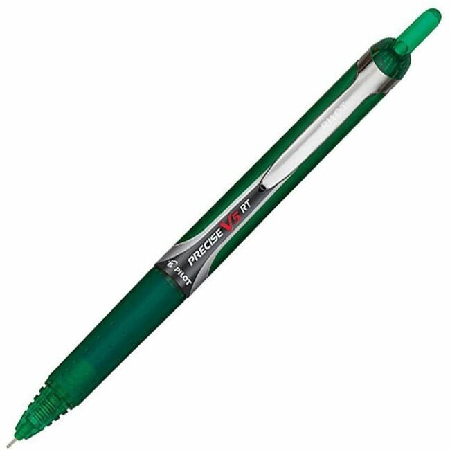 Pilot Corporation of America Pen Precise V5 Rt 0.5MM Green PIL26065DZ