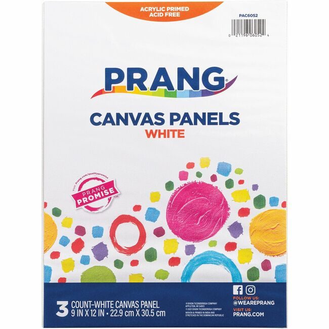 Pacon Corporation Panel Canvas 9X12 We 3 Pack PACAC6052