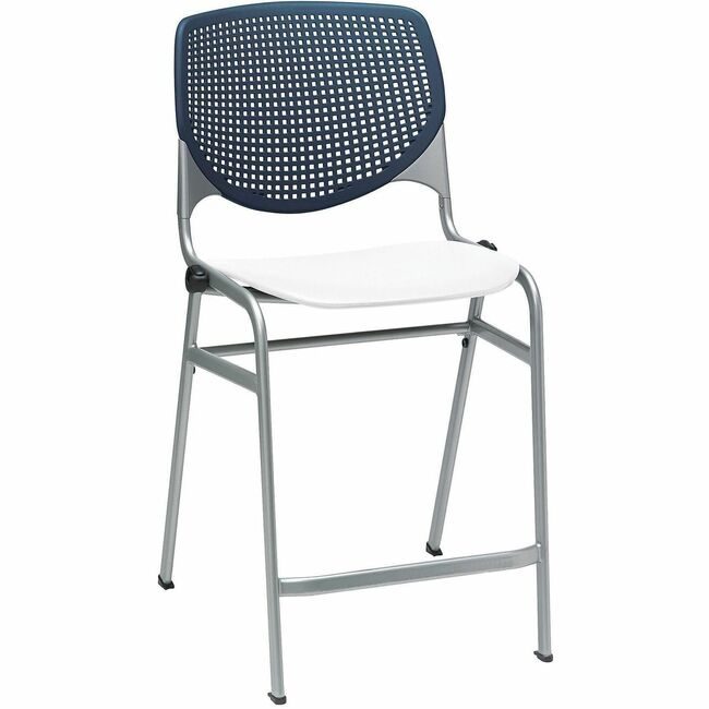 KFI Seating Stool Counter Navy White KFICT230BKB3S08
