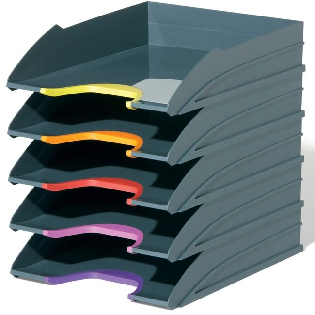 DURABLE Tray Stckbl Letr SETOF5 Gr DBL770557