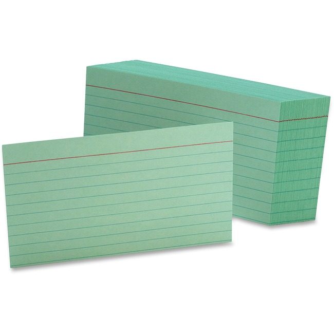 TOPS Products / ACCO legacy Oxford Card Index Ruled 3X5 Green OXF7321GRE