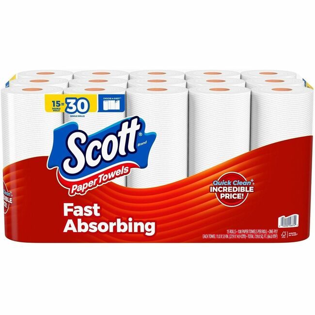 Kimberly-Clark Professional Kleenex / Scott / WypAll / Kimtech Paper Towel 15ROLL 108SHTS KCC56674