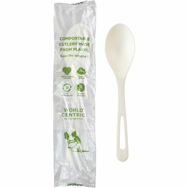 World Centric Spoon Tpla 6" 750/CT White WORSPPSI