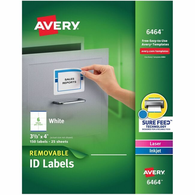 Avery Products Corporation Label Removeable 3.1X4 150 AVE6464