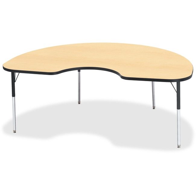 Jonti-Craft, Inc. Table Kidney 48X72 Maple/Bk JNT6423JCA011
