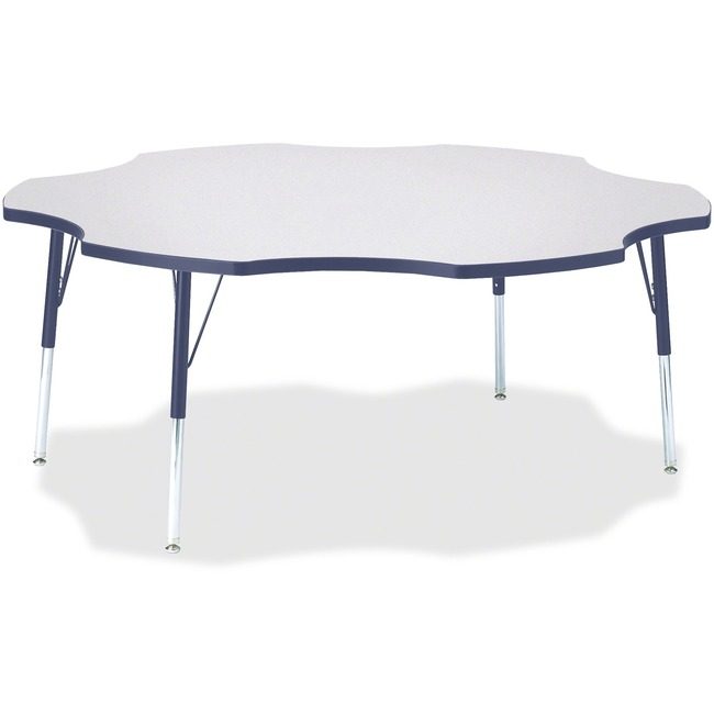 Jonti-Craft, Inc. Table Six Leaf 60" Gy/Ny JNT6458JCA112