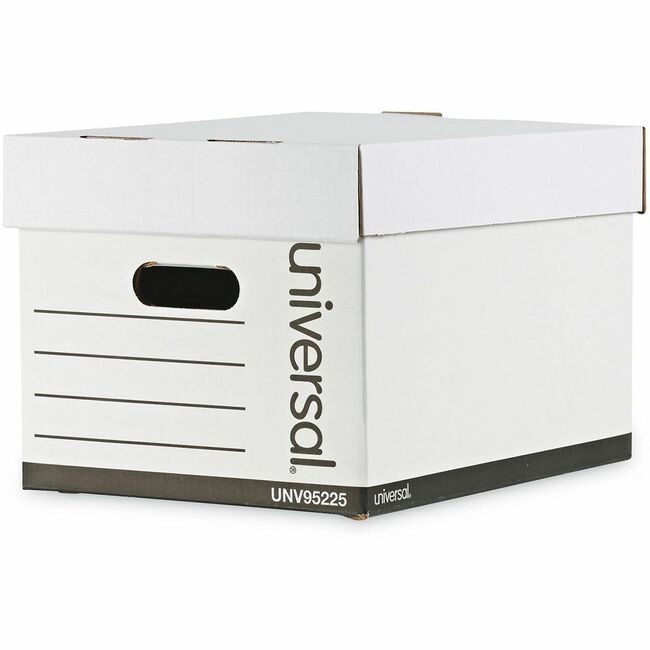 Universal Office Products Box STG. HD. L/L-12PK White UNV95225