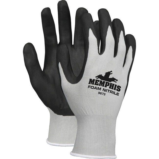 MCR Safety Gloves Knit Coated Medium 9673 MCS9673M