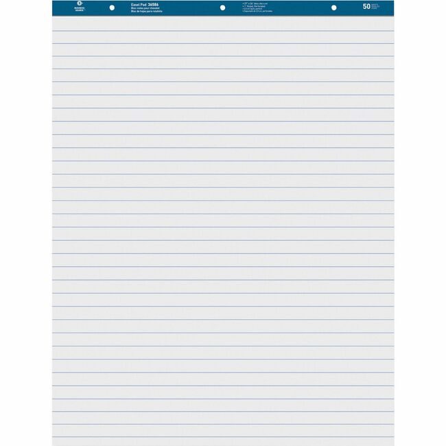 Business Source Pad Easel Ruled 27X34 2 Pack BSN38590
