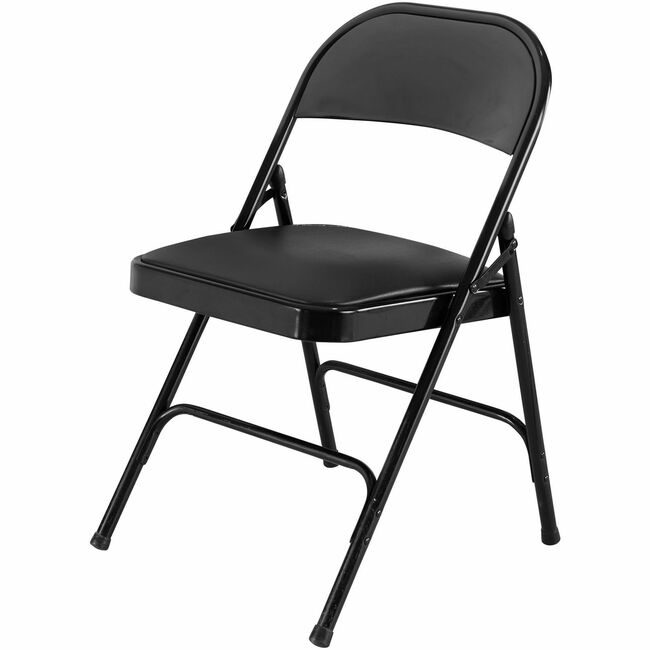 Lorell Chair Folding Padd Seat Black LLR62526