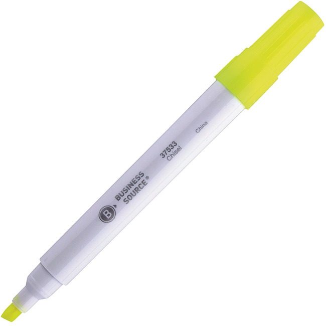 Business Source Highlighter Desk Chisel Fyw BSN37533