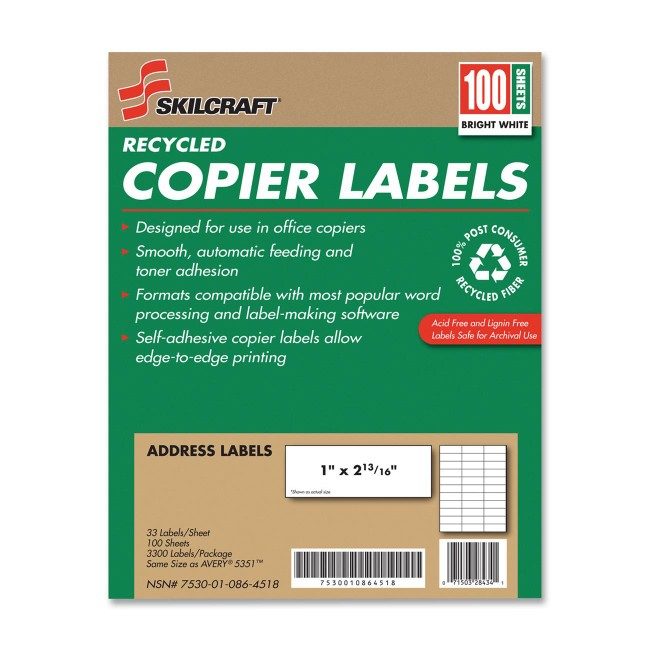 Varies / verify SKU SKU-LEVEL VERIFICATION REQUIRED Label Copier Pressure Sensi NSN0864518