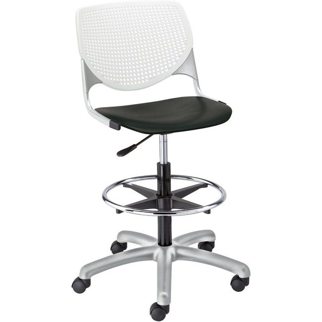 KFI Seating Poly Adj Stool W/Perf Bk KFIDS2300B8S10
