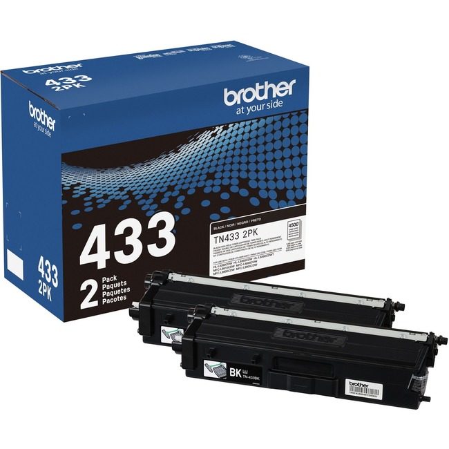 Brother International Crtdg TN433 Black 2 Pack BRTTN4332PK