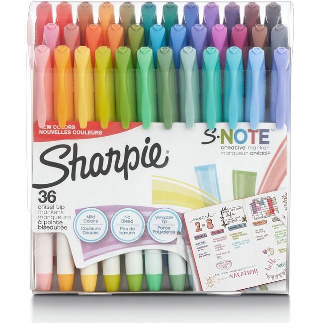 Sharpie / Expo / Prismacolor / Sanford Newell Brands / Sanford Sharpie / Expo / Prismacolor / Marker Shpe Snote Assorted 36 Count SAN2148154