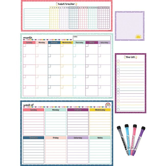 Teacher Created Resources Set Calendar Dry-Eras Mag TCR77403