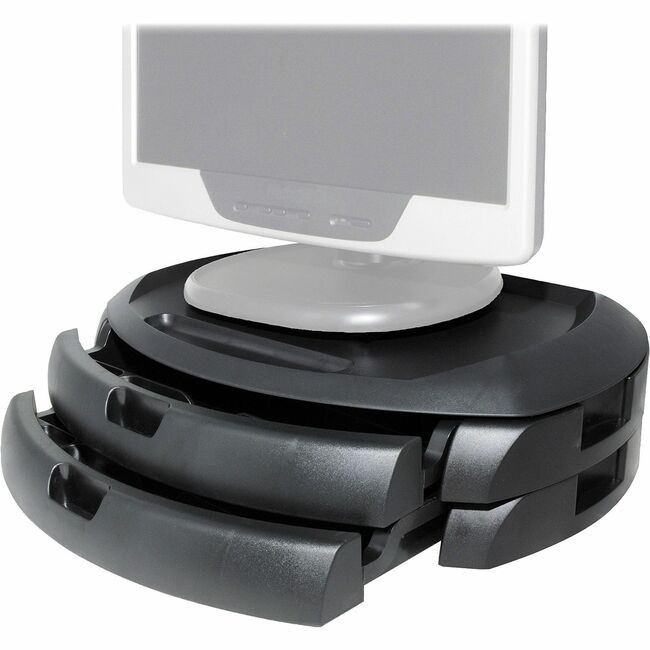 Kantek Stand Lcd Two Drawer Black KTKMS200B