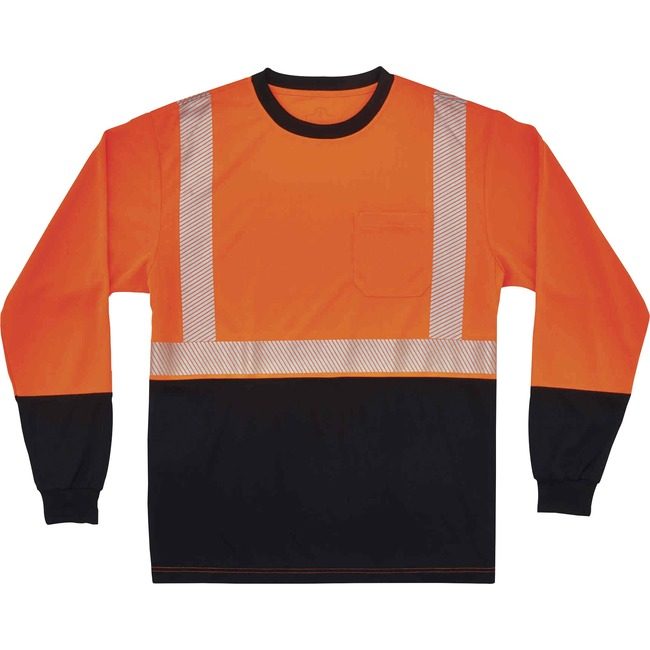Ergodyne T-Shirt Long Sleeve S Orng EGO22682