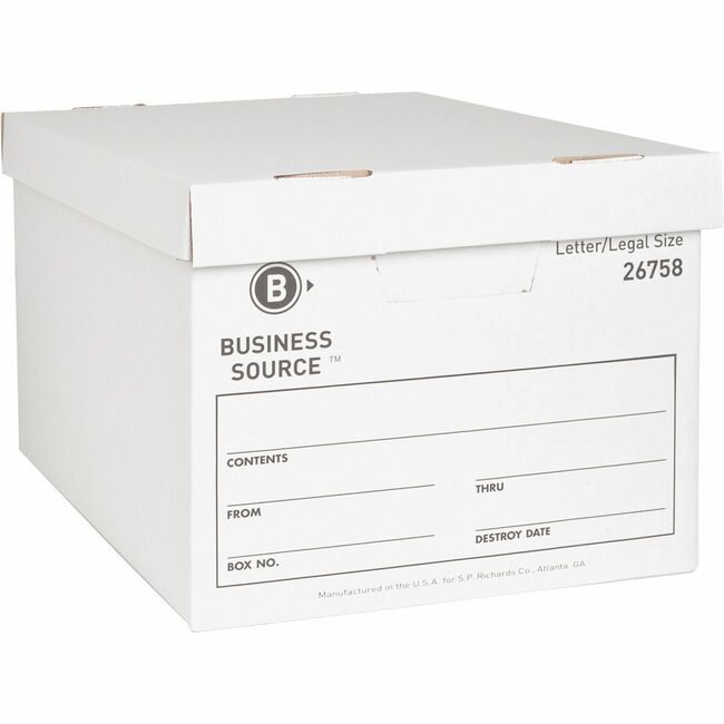 Business Source Box Storage Medium 12 Pack We BSN26758