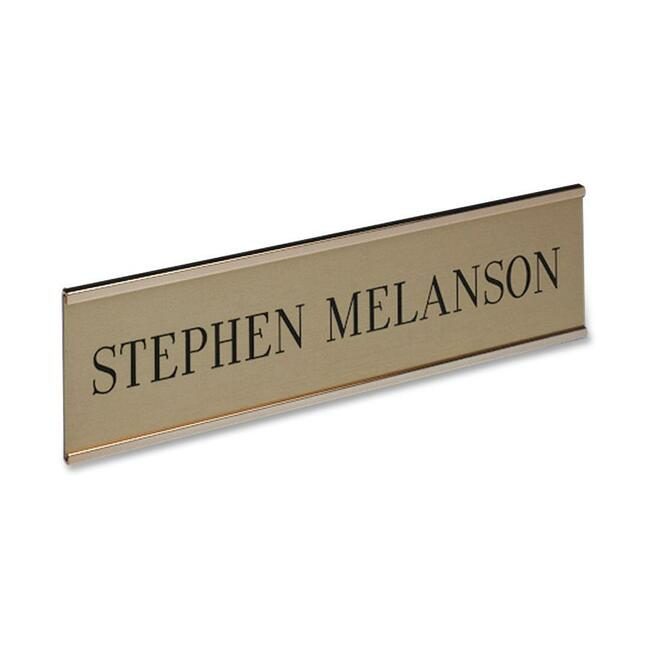 Shachihata / Xstamper Sign Wall Stnd Aluminum 2X8 Gd XSTW30