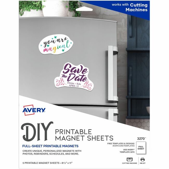 Avery Products Corporation Sheets Magnetic Printable AVE3270