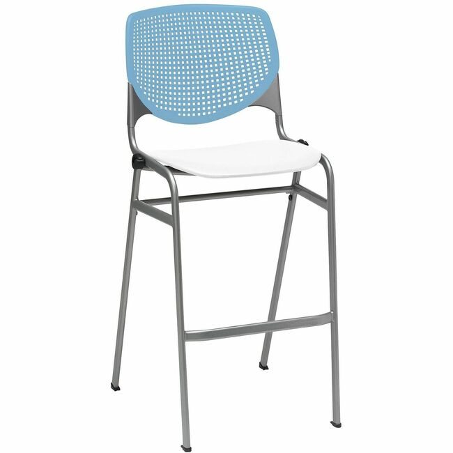 KFI Seating Barstool Stck Skyblue White KFIBR230BKB35S8